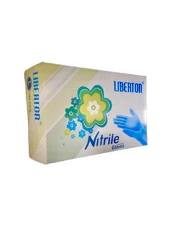 دستکش نیتریل آبی Liberton  S